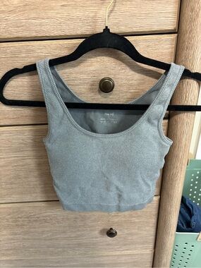 Women's Ribbed Tank Top - Gray